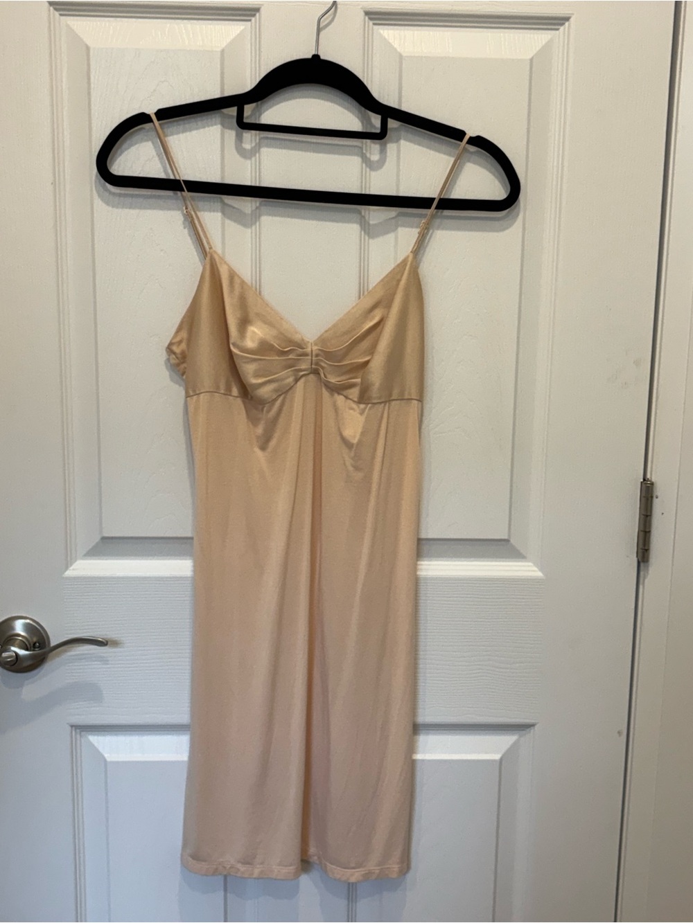 Calvin Klein nude Slip Dress with Adjustable Spaghetti Straps size small #1106